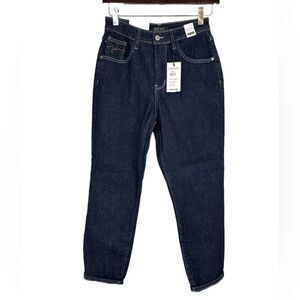 Just blue dark wash high waisted mom jeans size 1/25 NWT